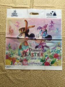 ディズニー　ショップ袋　　ディズニーイースター2018 & ディズニー35周年　　サイズLL 　うさぎミッキー
