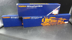 【T7660】TOMIX 1101　カーブレールＣ280-45　10本入　1002　ストレートレール　Ｓ２８０　10本入×2セット　Nゲージ