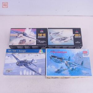 アキュレイトミニチュア他 1/48 TBF-1C アベンジャー アトランティック/SBD-5 ドーントレス/ロッキード P-38J ライトニング 4点セット【40