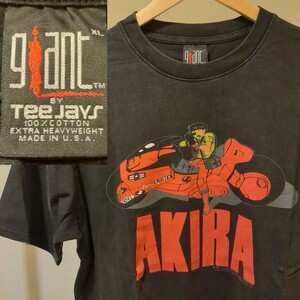 AKIRA アキラ　Tシャツ XL 映画　アニメ　ウォッシュドブラック