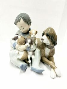 1円〜　リヤドロ LLADRO みんなお友達 置物 インテリア フィギュリン 陶器人形 陶器 極美品