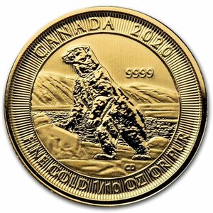 [保証書・カプセル付き] 2020年 (新品) カナダ「ホッキョクグマ・白熊」純金 1/10オンス 金貨