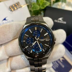 送料無料　CASIO　カシオ　OCEANUS Manta　オシアナス　マンタ　電波ソーラー腕時計　OCW-S5000E-1AJF　保証期限内