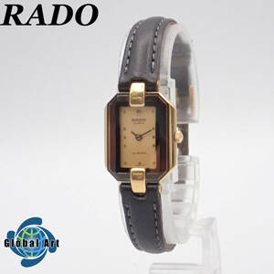 え04088/RADO ラドー/FLORENCE/クオーツ/レディース腕時計/カットガラス/文字盤 ゴールド/153.3526.2