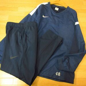 ◎美品！L 上下セット！NIKE ナイキ 東京国立 サッカー◆ピステジャケット&ジャージパンツ ユニフォーム◆メンズ 紺◆B4056