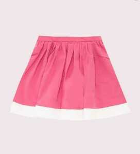 ケイトスペード Kate spade スカート　120㎝　130㎝　バイカラータックスカート　ピンク&ホワイト