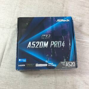 現状品 ASRock AMD Ryzen 3000/4000シリーズ(Soket AM4)対応 A520チップセット搭載 Micro ATX マザーボード A520M Pro4