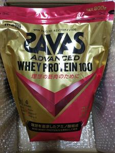 新品未使用 ザバス SAVAS アドバンストホエイプロテイン100 ココア味 900g 明治