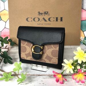 COACH コーチ 折り財布 ブラウン　シグネチャー　新品