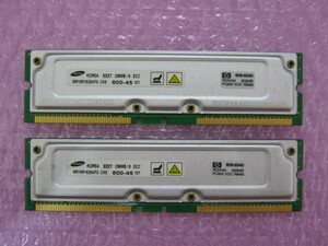 SAMSUNG (MR18R1628AF0-CK8) PC800-45 256MB ECC付 ★2枚組（計512MB）★ (1)