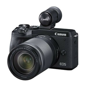 中古 １年保証 美品 Canon EOS M6 Mark II 18-150mm IS STM レンズEVFキット ブラック