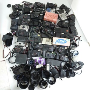 u6）１円〜　ジャンクカメラまとめ売り　大量セット　光学 PENTAX OLYMPUS Canon MINOLTA コンパクトカメラ フィルムカメラ KONICA FUJI