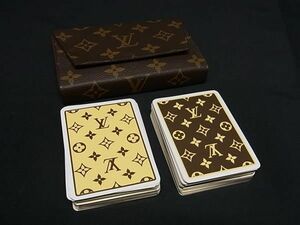 1円 ■極美品■ LOUIS VUITTON ルイヴィトン モノグラム ケース付き トランプ テーブルゲーム カードゲーム ブラウン系 AW4178