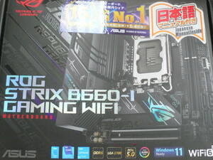 （大）ASUS ROG STRIX B660-I GAMING WIFI B660 LGA1700 DDR5 USB3.2 SATA6Gb/s Mini-ITX ゲーミングマザーボード