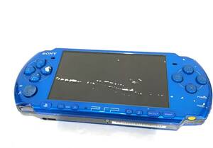 訳ありPSP ソニー ブルー 系 SONY プレイステーションポータブル PSP3000 ゲーム機 カ15