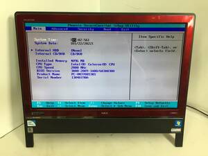 z※即決☆[部品取りに/BIOS確認]NEC VALUESTAR VN370/D VN370DSKS モニター一体型PC Celeron 2.00GHz 4GB【ジャンク品】