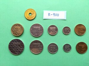 外国コイン　オランダ　 (Rー９００)　オランダの硬貨　おまとめ　１０枚