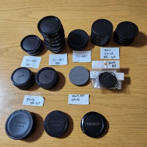 カメラレンズキャップ　ポディキャップ　まとめ売り　TAMRON　MINOLTA　SONY　Canon