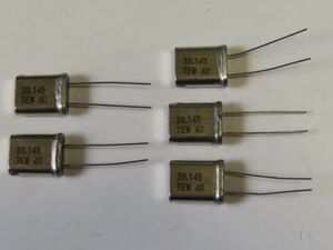 【未使用】クリスタルオシレータ 水晶発振子 39.145MHz 5個まとめて 【在庫２セット有り】