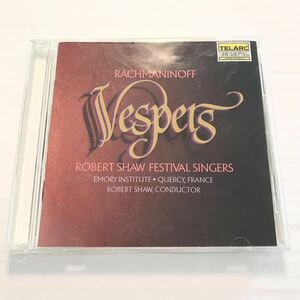 Rachmaninoff ラフマニノフ Vespers Robert Shaw Festival Singers コーラス CD　声楽