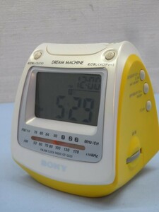 ■SONY ICF-C630 FM/AMクロックラジオ ソニー デジタル 目覚まし時計 置時計 電池付き USED 93757■！！