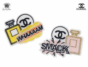 シャネル ノベルティ ピンバッジ 2個組 N°5 WHAAAAM ココマドモアゼル SMACK 香水ボトル 2023 CHANEL BEAUTE【New 新品】