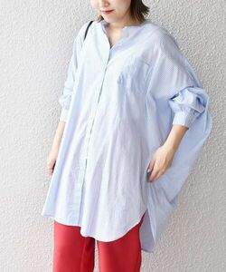 「SHIPS」 長袖ブラウス ONE SIZE サックスブルー WOMEN