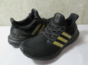 adidas/アディダス◆スニーカー ultra boost 4.0 dna ウルトラブースト FU7437 BLK/GLD/BLK