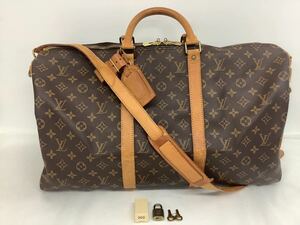 ◯営NI036-A12m120 【埼玉発】LOUIS VUITTON ルイヴィトン モノグラム キーポル 50 M41426 ボストンバッグ 2way VI1902 鍵付き