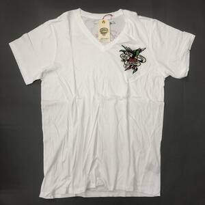 タグ付未使用 デッドストック Ed Hardy エドハーディー タイガー Tシャツ Lサイズ ビンテージ 正規品 ロック アメカジ USA製