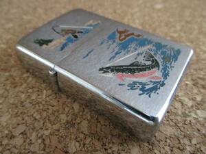 ZIPPO 『ビンテージ フィッシング レインボートラウト』1959年製造 釣り 渓流 清流 湖沼 アウトドア オイルライター ジッポ 廃版激レア