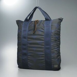 GP8419：難あり*MARNI/マルニ × PORTER/ポーター*カジュアルコレクション*2way*トートバッグ*リュックサック*鞄*ブラック×ネイビー