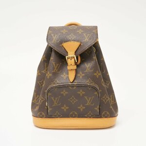 LOUIS VUITTON ルイヴィトン ミニ モンスリ M51137 バックパック リュックサック モノグラム・キャンバス×レザー ブラウン レディース