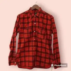 ミスターフリーダム×シュガーケーン チェックシャツ 赤 Mサイズ YA5526