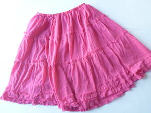 未使用　ピンク　ふんわり　スカート　120