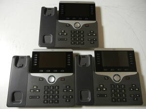 《》【中古】3台SET Cisco IP Phone CP-8851-K9 初期化