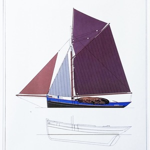 Henry Kerisit アンリ・ケリシット ボートの肖像画「BR5068 Alain Gerbault」Henri Kerisit
