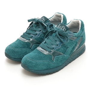 ■368427 diadora × FACETASM ディアドラ ファセッタズム ■スニーカー サイズ23.5cm スエードレザー レディース イタリア製 グリーン