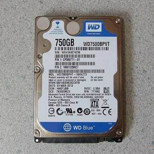 内蔵SATA 2.5インチHDD Western Digital WD Blue WD7500BPVT 750GB