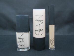 中古 コスメ NARS ソフトマットコンプリート ファンデーション ライト 2 45ml 等 3点 コンシーラー