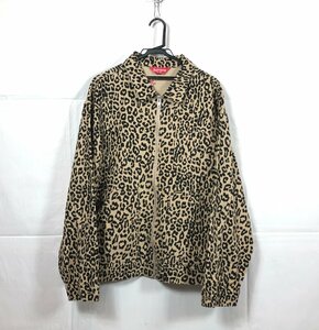 Supreme Moleskin Work Jacket シュプリーム モールスキン ワーク ジャケット レオパード サイズ:XL レオパード ☆良品☆[661-0420-N5]