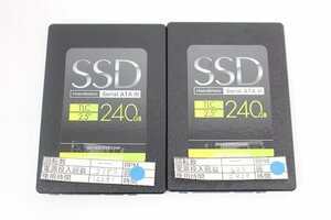 GREEN HOUSE GH-SSDR2SA240 2.5 240GB SSD SATA 動作品 2個セット☆