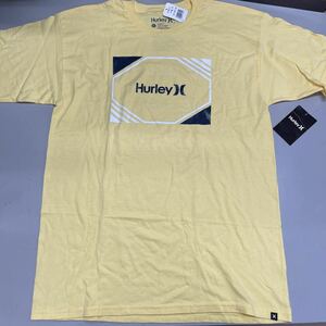 Hurley ハーレー Tシャツ 未使用 黄色 イエロー メンズ Lサイズ サーフ サーフィン 半袖