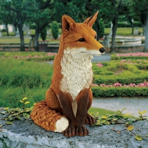 キツネ（狐）のサイモン ガーデン彫刻 彫像/ ガーデニング 広場 お庭 庭園 芝生(輸入品