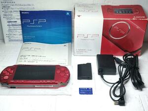 ★完美品★SONY PlayStationポータブル PSP-3000 レッド