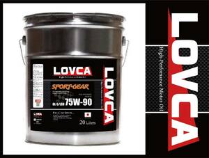 ■送料無料■LOVCA SPORT-GEAR 75W-90 20L GL-5/LSD■ミッションデフ兼用エステル使用LSD対応 75W90 日本製100％化学合成油■LSG7590-20