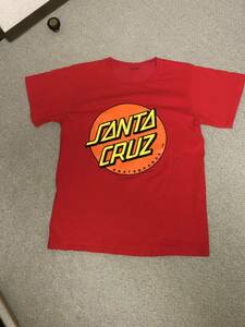 SANTA CRUZサンタクルーズ◆プリントTシャツ◆レッド◆サイズMくらい