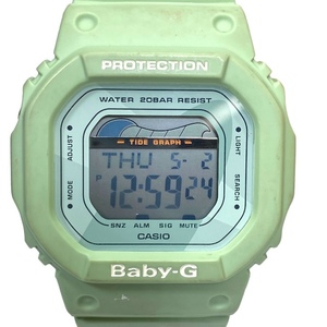 【稼働品】CASIO カシオ Baby-G ベビージー BLX-560 腕時計 時計 デジタル アクセサリー 小物 クオーツ ラバー グリーン
