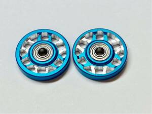 ■■ CNC加工 13mm オールアルミベアリングローラー (ブルー) TYPE-13BX正規品加工 ■■