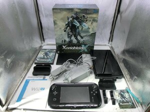 【IJ29-25】【80サイズ】▲任天堂 Wii U 32GB XenobladeX set ゼノブレイドクロス ゲーム機セット/ジャンク扱い/通電可/※傷汚れ有